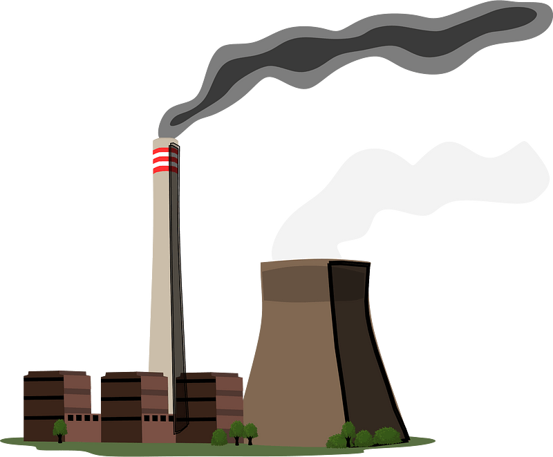 Coal Fired Power Plant Clipart