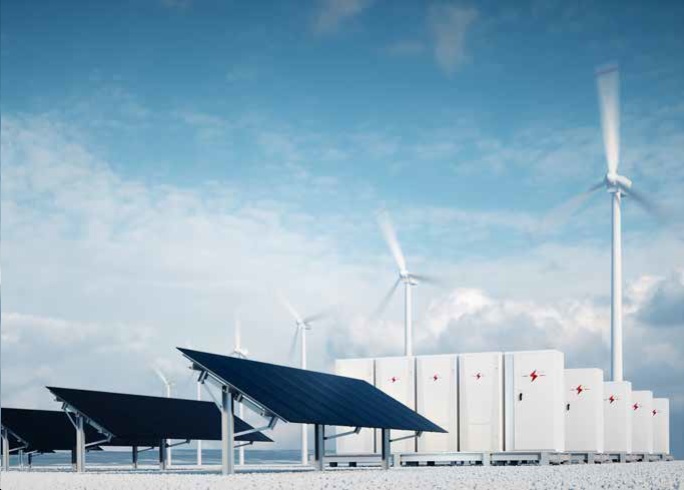 Solar and Wind Power Plant